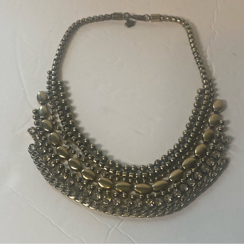 Premier Design Party Perfect Antique Matte Brass Plated Necklace